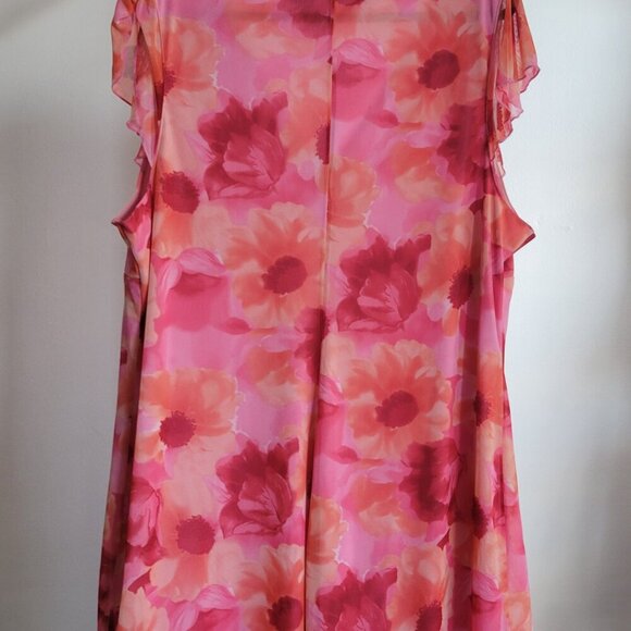 Ashley Stewart Pink Floral Print Midi Dress (Size: 26) - Picture 11 of 15